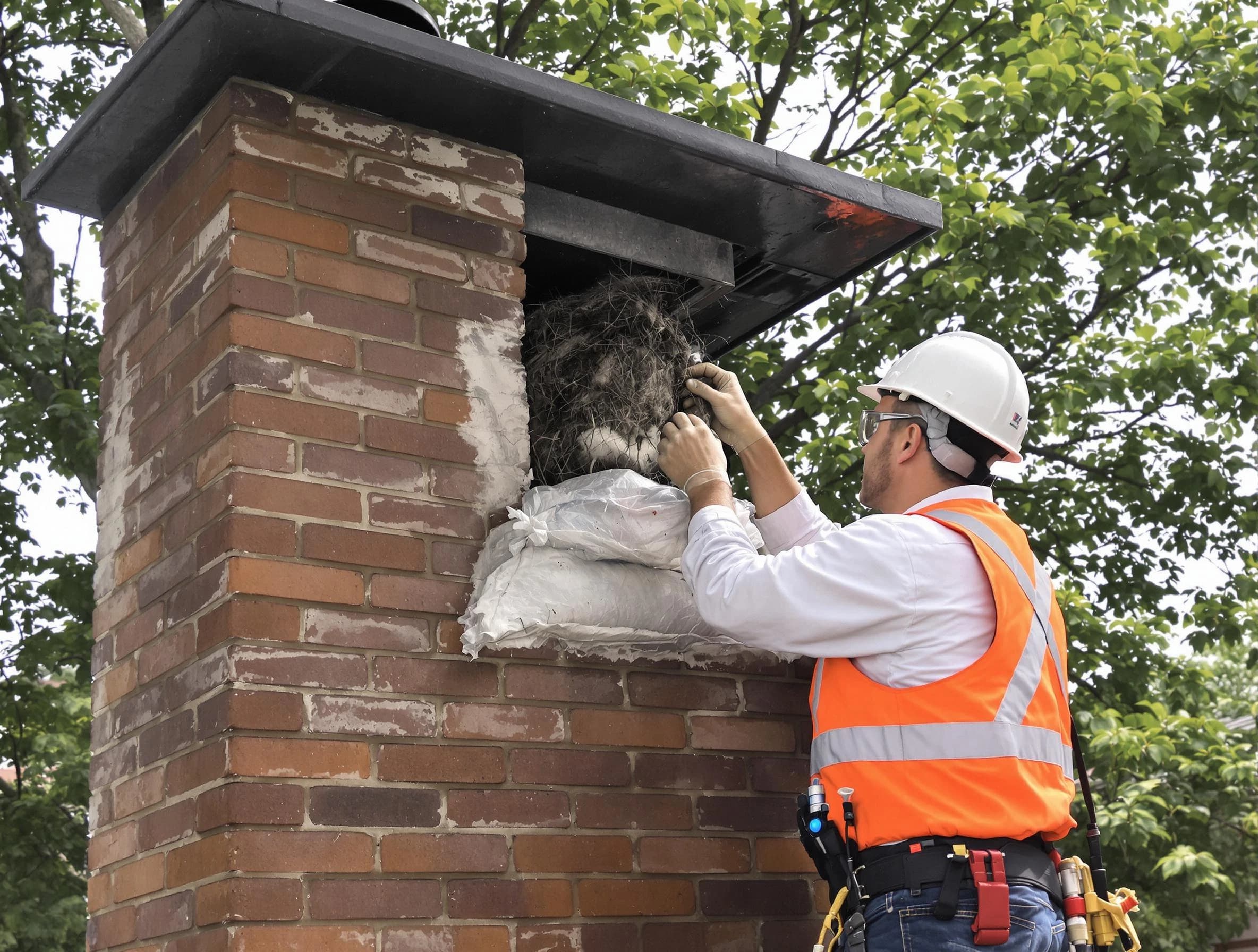 Humane removal of debris and animals by Moore Chimney Sweep in Moore, OK