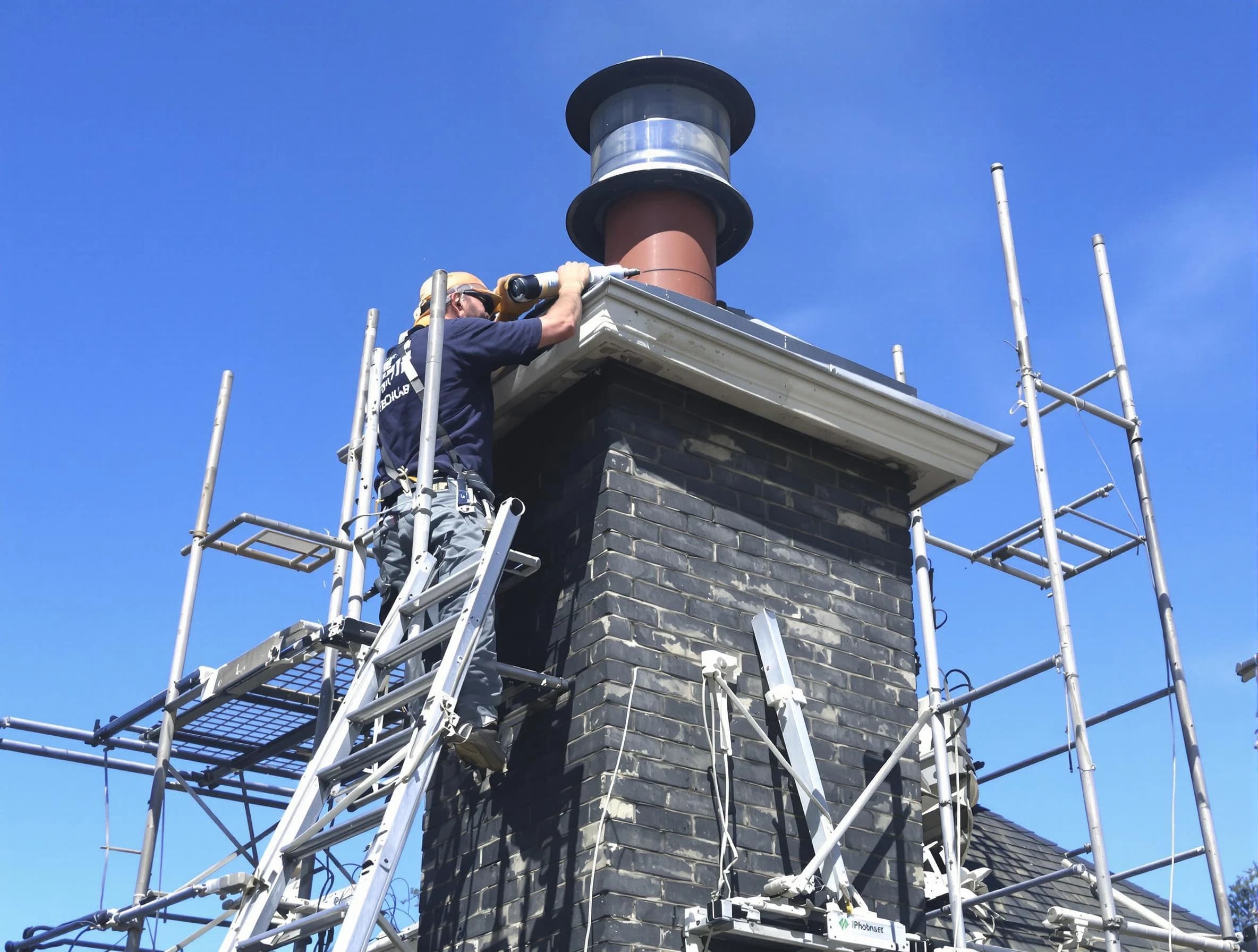 Sturdy chimney crown finished by Moore Chimney Sweep in Moore, OK