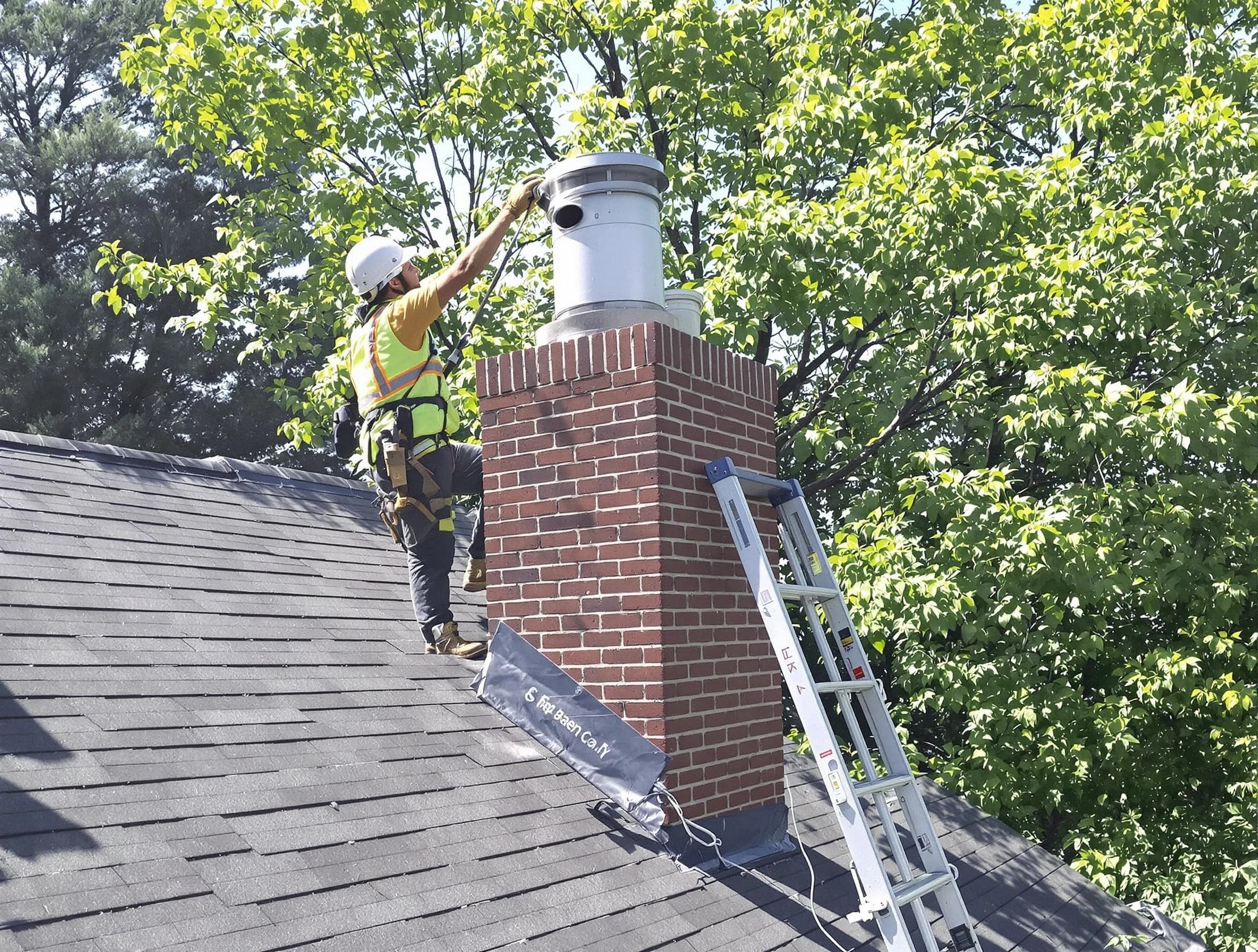 Chimney liner inspection by Moore Chimney Sweep in Moore, OK
