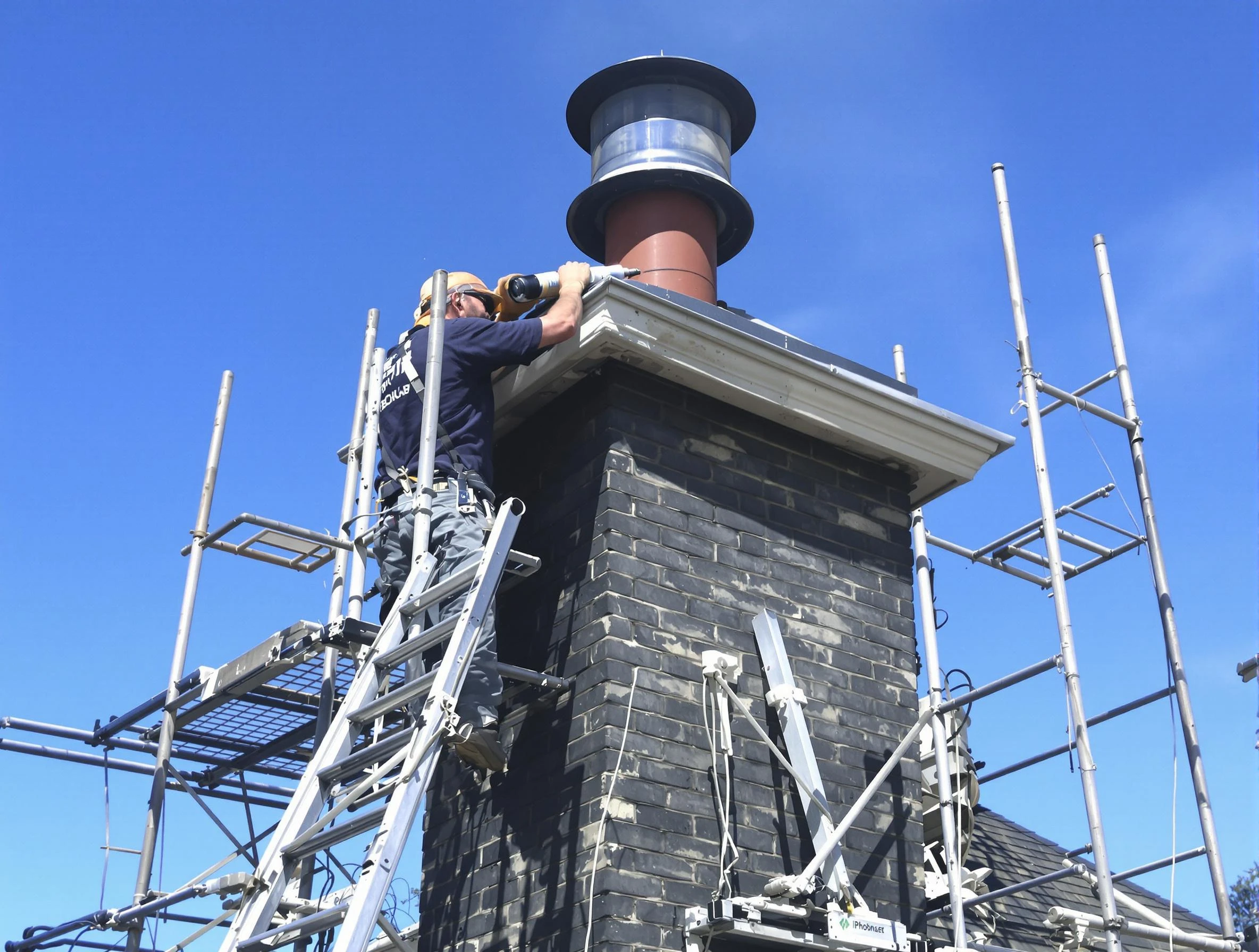 Sturdy chimney crown finished by Moore Chimney Sweep in Moore, OK