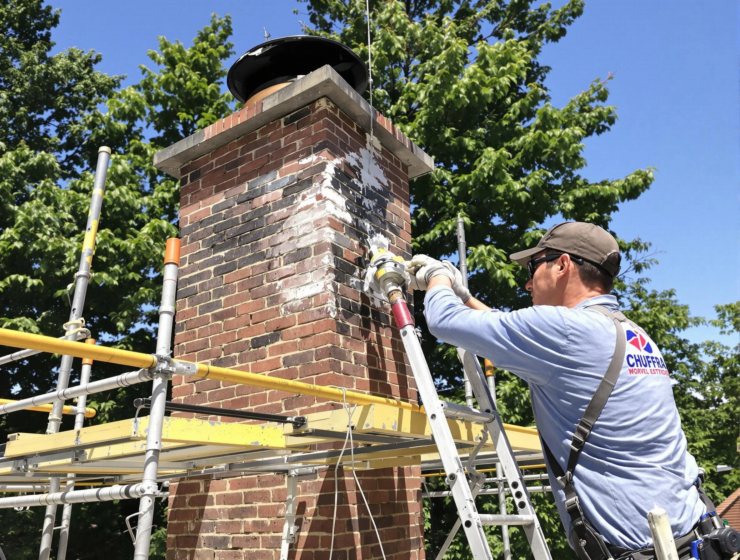 Structural chimney repair by Moore Chimney Sweep in Moore, OK