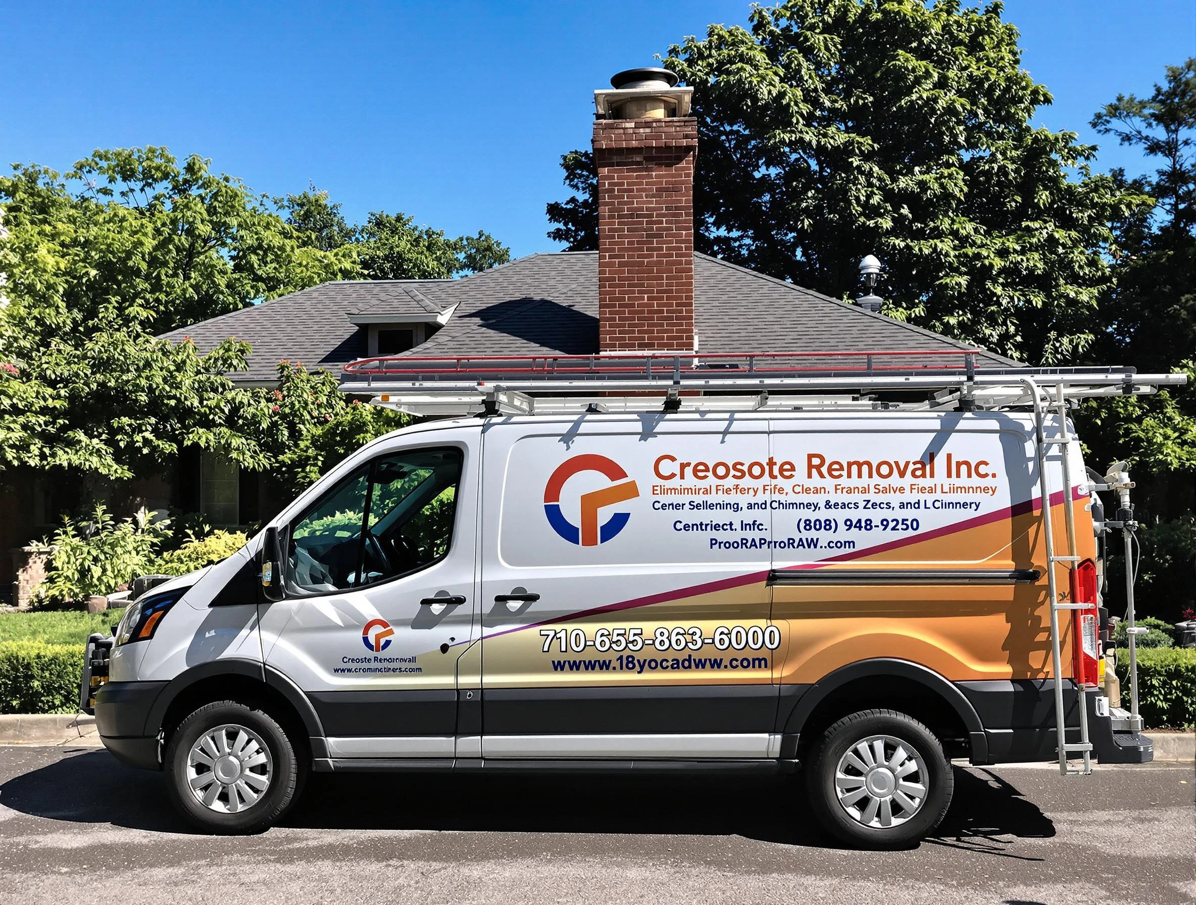 Moore Chimney Sweep technician removing creosote safely in Moore, OK